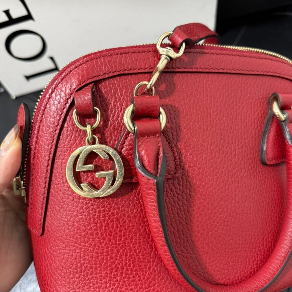 Dôme leather handbag Gucci - Picture 4 of 6